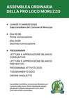 Convocazione assemblea ordinaria della Pro Loco Moruzzo